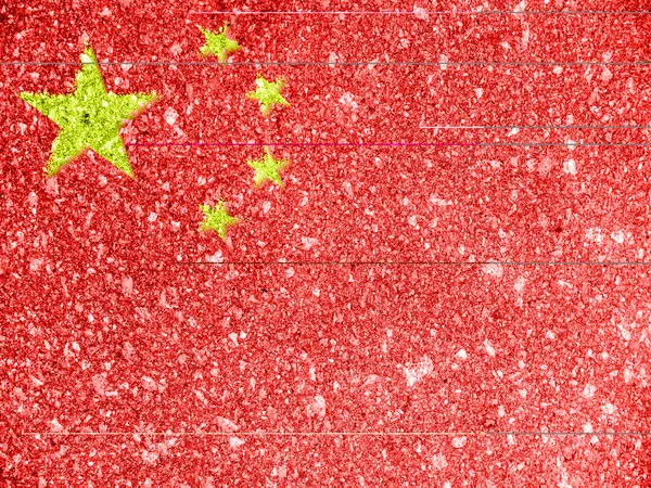 Die chinesische Flagge — Stockfoto