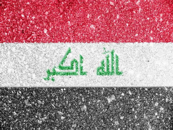 Irak bayrağı — Stok fotoğraf