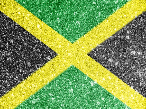 Bandeira da Jamaica — Fotografia de Stock