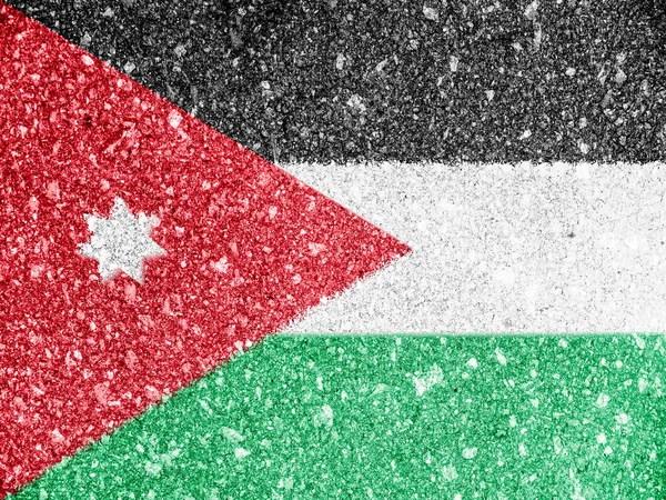 The Jordanian flag — Stock Photo, Image