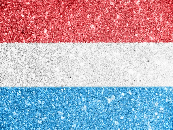 Die luxemburgische Flagge — Stockfoto