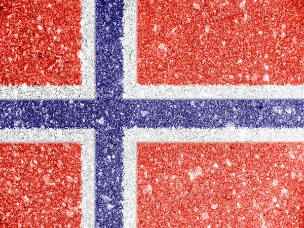 La bandera noruega — Foto de Stock