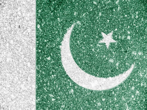 Den pakistanska flaggan — Stockfoto