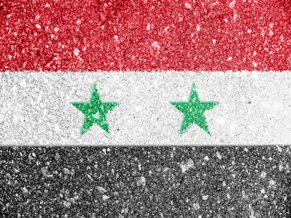 Vlajka Sýrie — Stock fotografie