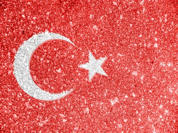 Die türkische Flagge — Stockfoto