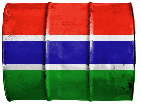 Die Gambia-Flagge — Stockfoto