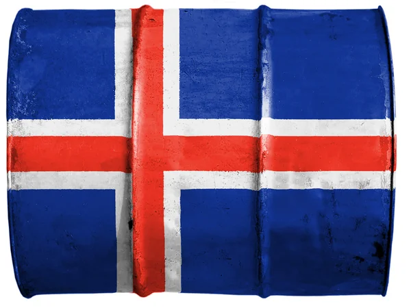 La bandera de Islandia — Foto de Stock