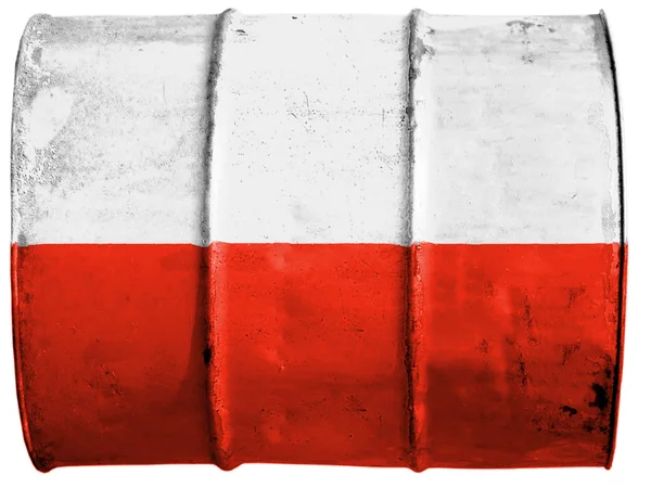 Den polska flaggan — Stockfoto