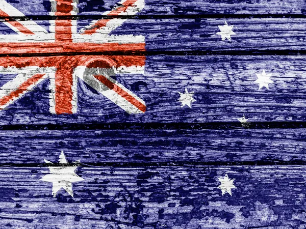 Den australiska flaggan — Stockfoto