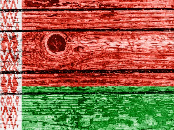 Белорусский флаг — стоковое фото
