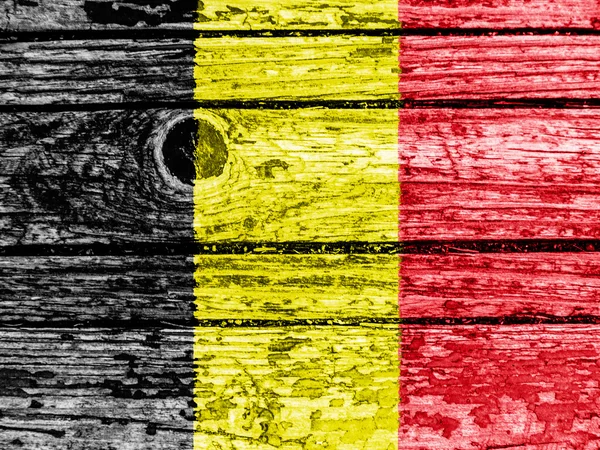 Die belgische Flagge — Stockfoto