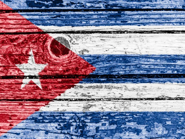 A bandeira cubana — Fotografia de Stock