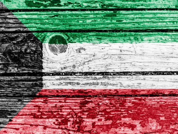 Kuwaits flagga — Stockfoto