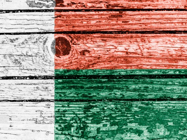 La bandera de Madagascar — Foto de Stock