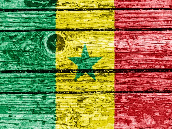 Сенегальский флаг — стоковое фото