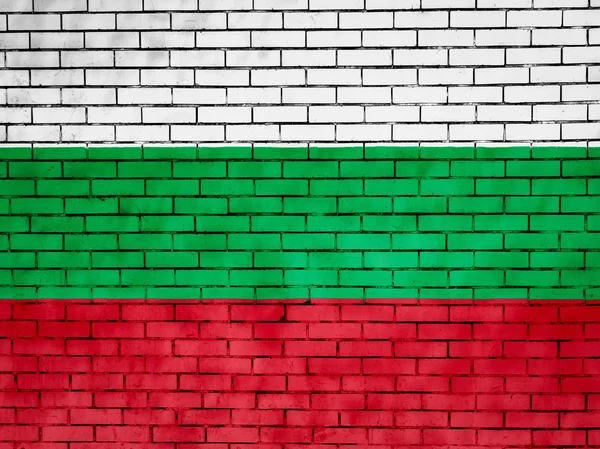 A bolgár zászló — Stock Fotó
