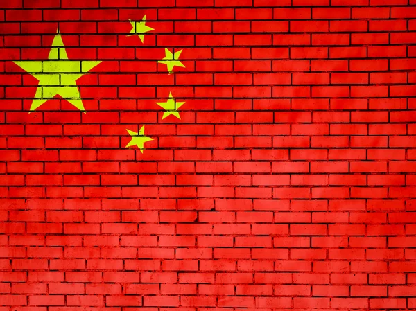 Die chinesische Flagge — Stockfoto