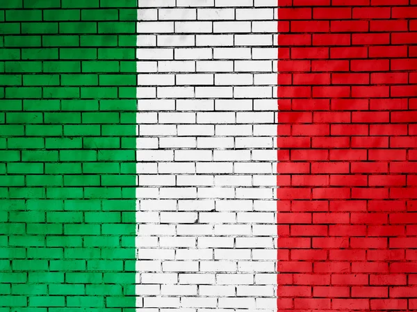 Die italienische Flagge — Stockfoto