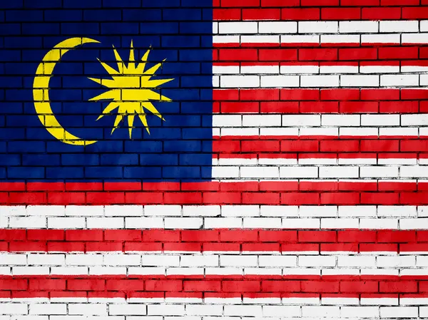 Die malaysische Flagge — Stockfoto