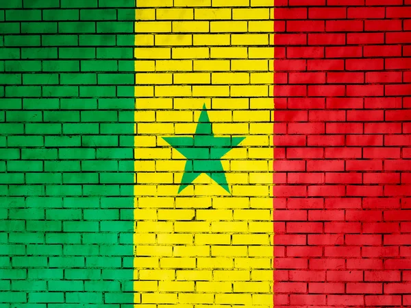 La bandera de Senegal — Foto de Stock