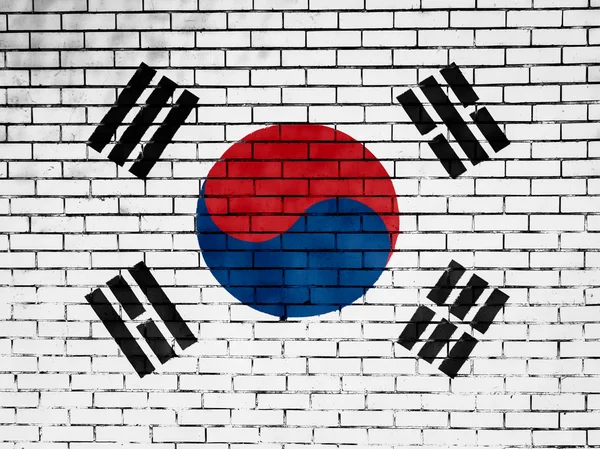 Σημαία Νότιας Κορέας — Φωτογραφία Αρχείου