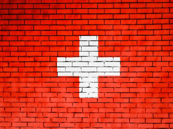 Schweiz flagga — Stockfoto