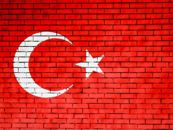 Die türkische Flagge — Stockfoto