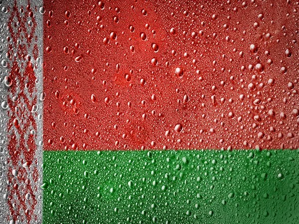 The Belarusian flag — Stock Photo, Image