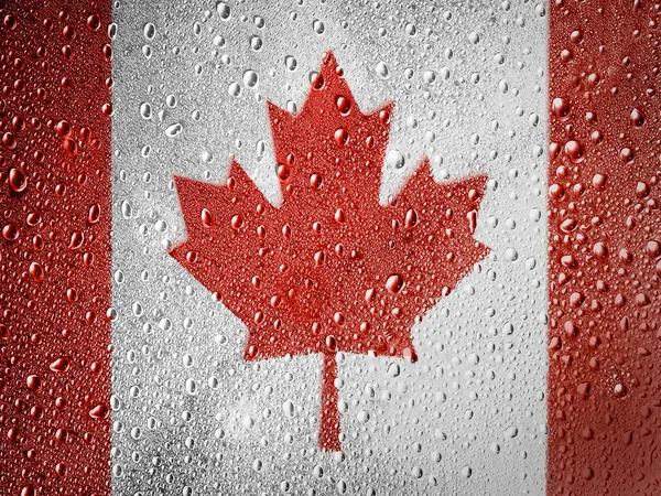 Die kanadische Flagge — Stockfoto