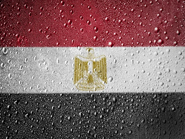 Egyptská vlajka — Stock fotografie