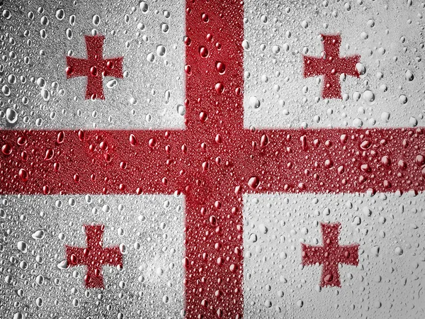Грузинский флаг — стоковое фото