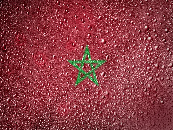 Марокканські прапор — стокове фото
