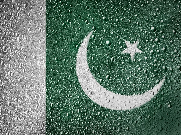 Die pakistanische Flagge — Stockfoto