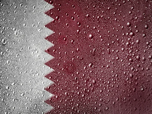 Bandeira do Qatari — Fotografia de Stock