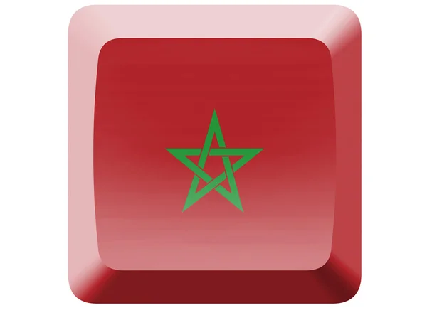 La bandiera marocchina — Foto Stock