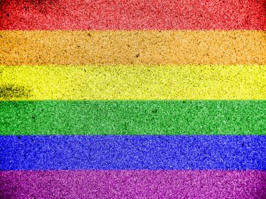 gay pride bayrak boyalı