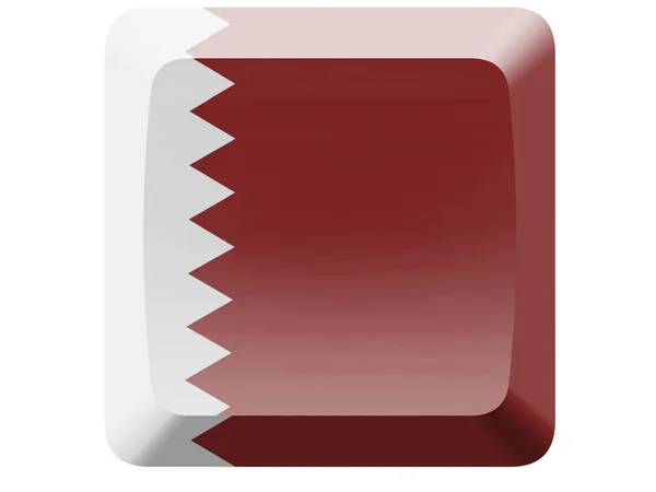 The Qatari flag — Stock Photo, Image