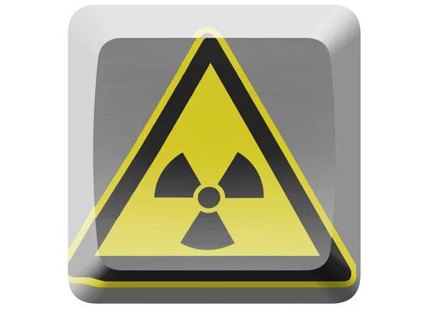 Signo de radiación nuclear — Foto de Stock