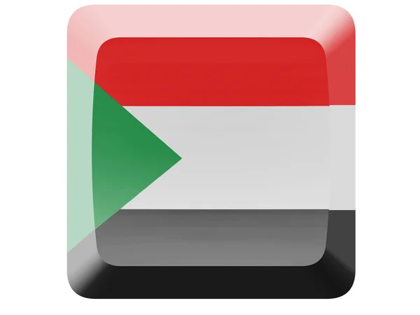 Die sudanesische Flagge — Stockfoto