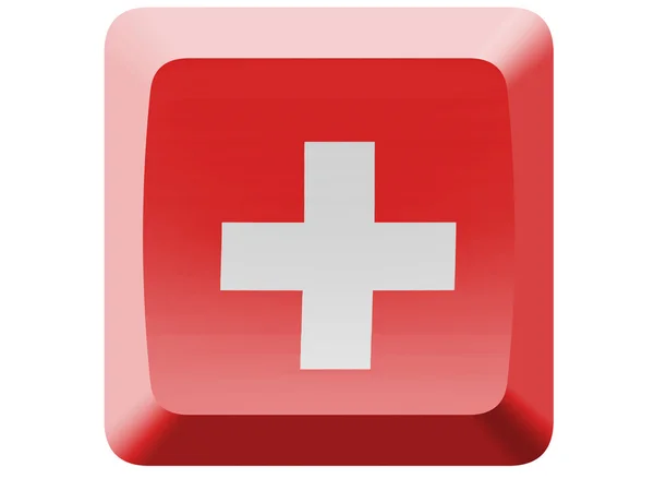 The Swiss flag — Stock Photo, Image