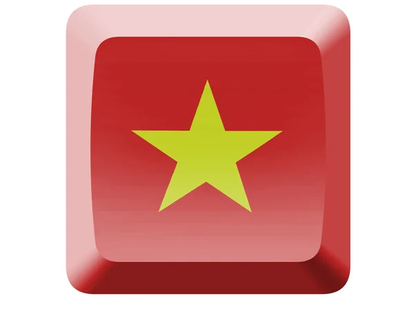 Vietnamesiska flagg — Stockfoto