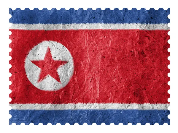Η σημαία της Βόρειας Κορέας — Φωτογραφία Αρχείου