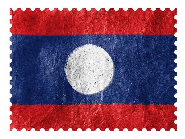 De Laotiaanse vlag — Stockfoto