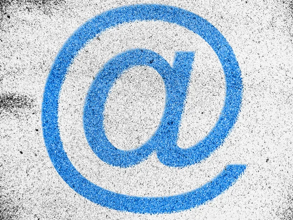 Email sign painted on — Stock Photo, Image