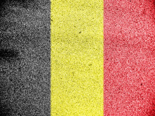 Στη βελγική σημαία — Φωτογραφία Αρχείου