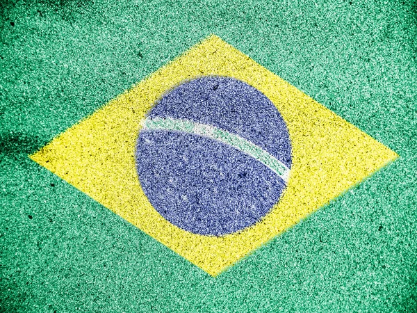 Det brasilianske flag - Stock-foto