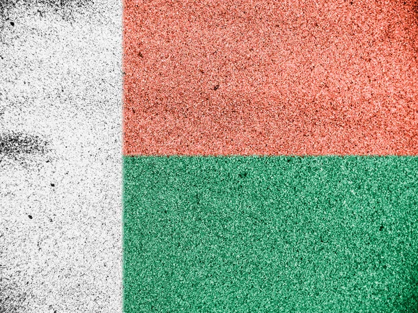 The Madagascar flag — Stock Photo, Image