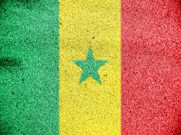 The Senegal flag — Stock Photo, Image