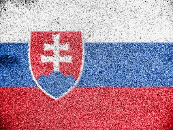 Flaggan Slovakien — Stockfoto