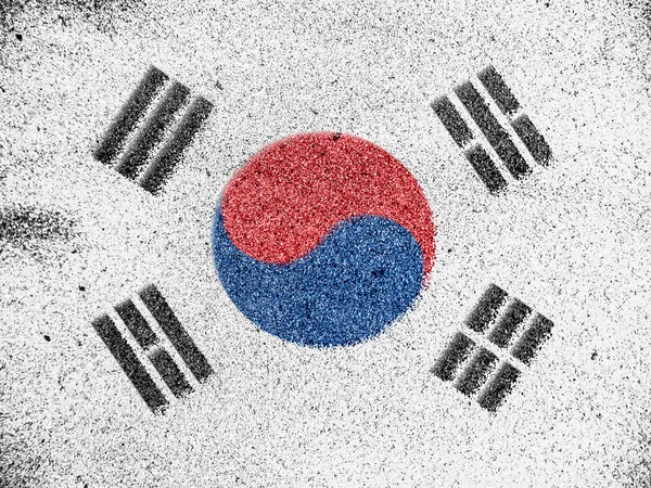 Sydkoreas flagga — Stockfoto